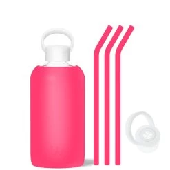 DEBBIE - BIG BOTTLE SIP KIT 1L (32OZ) -Bkr Shop bkr bottle sip kit glass silicone water bottle silicone straw straw cap 32oz debbie big bottle sip kit 1l 32oz pkdebtb t32pb 0 35651320283307