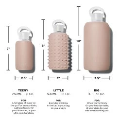 TEDDY SPIKED - LITTLE BOTTLE 500ML (16OZ) -Bkr Shop bkr glass water bottle 16oz spiked teddy 500ml 16 oz tnnkdpk s16ht 812746022044 33549116735659