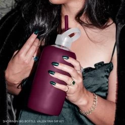 VALENTINA SPIKED BIG BOTTLE 1L (32OZ) -Bkr Shop bkr glass water bottle 32oz spiked valentina big bottle 1l 32 oz rdvntpk s32ht 810095832048 34776137662635