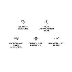 OCEAN LITTLE CUP 355mL (12oz) -Bkr Shop bkr insulated glass tumbler 12oz ocean cup 355ml 12oz grocntb l12ht 810095831461 34381350764715