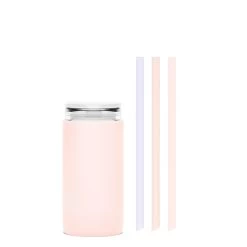 PARIS & THE COTTON CANDY - LITTLE CUP SIP KIT 355ML (12oz) -Bkr Shop bkr insulated glass tumbler 12oz paris the cotton candy cup sip kit 355ml 12oz pkpcctb l12pb 34381102579883
