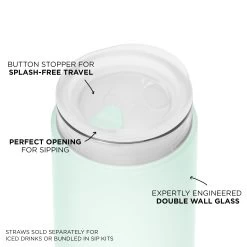 HAVEN DEMI CUP 500mL (16oz) -Bkr Shop bkr insulated glass tumbler 16oz haven demi cup 500ml 16oz grhavtb l16ht 810095831690 34755408298155