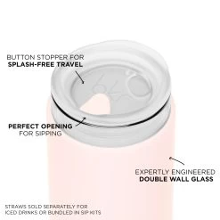 PARIS DEMI CUP 500mL (16oz) -Bkr Shop bkr insulated glass tumbler 16oz paris cup 500ml 16oz pkprstb l16ht 810095831416 34381099565227