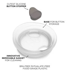 WEDNESDAY DEMI CUP 500mL (16oz) -Bkr Shop bkr insulated glass tumbler 16oz wednesday cup 500ml 16oz bkwdntb l16ht 810095831430 34381277331627