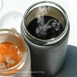 WEDNESDAY DEMI CUP 500mL (16oz) -Bkr Shop bkr insulated glass tumbler 16oz wednesday cup 500ml 16oz bkwdntb l16ht 810095831430 34381278642347