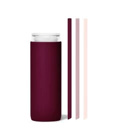 VALENTINA & A KISS ON EACH CHEEK - DEMI CUP SIP KIT 500ML (16oz) -Bkr Shop bkr insulated sip kit double wall glass silicone tumbler silicone straw 16oz valentina a kiss on each cheek demi cup sip kit 500ml 16oz rdvkcpb l16pb 34775959994539