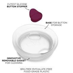 VALENTINA & A KISS ON EACH CHEEK - DEMI CUP SIP KIT 500ML (16oz) -Bkr Shop bkr insulated sip kit double wall glass silicone tumbler silicone straw 16oz valentina a kiss on each cheek demi cup sip kit 500ml 16oz rdvkcpb l16pb 34776175968427