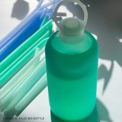 JULES BIG SLEEVE -Bkr Shop bkr silicone sleeve glass water bottle 32oz jules big sleeve grjultb n32wb 0 35982693007531