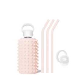 TUTU SPIKED - LITTLE BOTTLE SIP KIT 500ML (16OZ) -Bkr Shop bkr sip kit silicone straw cap glass water bottle 16oz spiked tutu little bottle sip kit 500ml 16 oz pktskpk t16pb 34994663030955