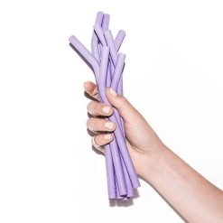 LILA TEENY BOTTLE STRAWS 250ML (8OZ) SET OF THREE -Bkr Shop bkr water bottle accessory lila straws 250ml 8 oz set of three vtliapb n53rt 810095830235 33549540786347